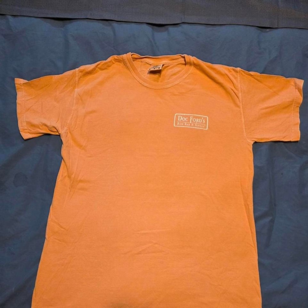 Doc Ford's Rum Bar & Grille Comfort Colors T-Shirt Orange Medium Florida